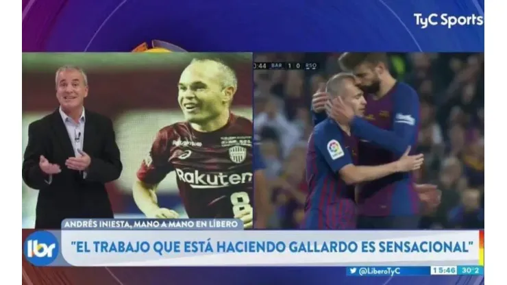 Iniesta: "El trabajo que está haciendo Gallardo es espectacular"