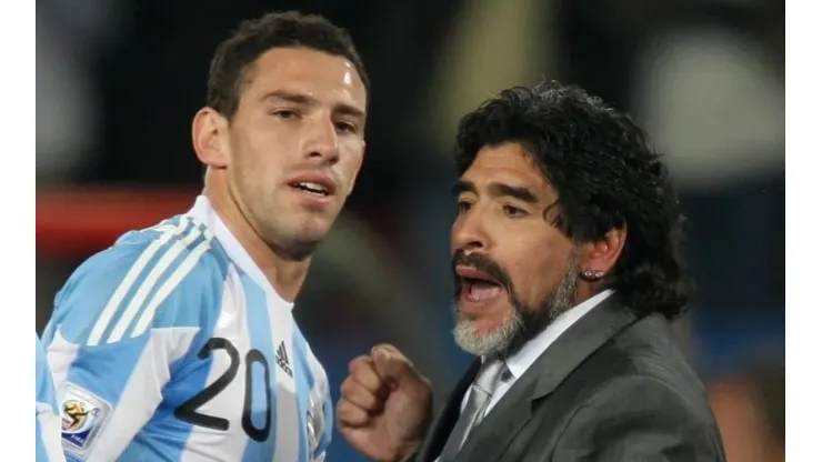 Maxi y Diego coincidieron en la Selección Argentina.
