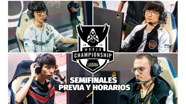 Fecha y Hora para las Semifinales de la Worlds 2019 de League of Legends - SKT vs G2 / IG vs FPX