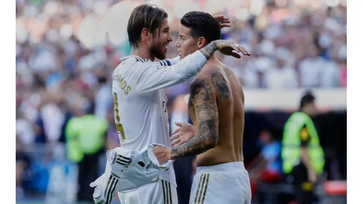 Jugadores del Real Madrid están decepcionados con James, en especial Sergio Ramos