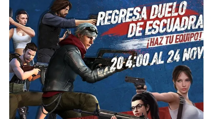 Duelo de Escuadras regresa a Free Fire por tiempo limitado