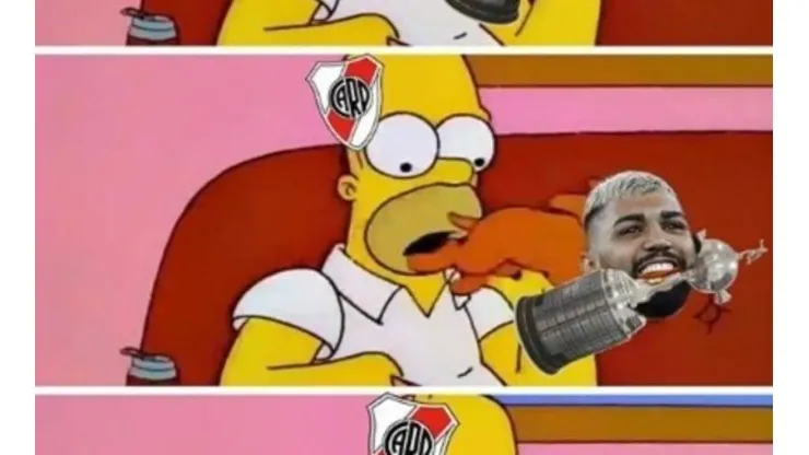 Foto de uno de los memes de Boca para River.
