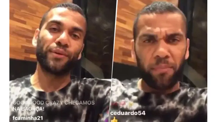 A Dani Alves le preguntaron por River y respondió: "¡Soy de Boca!"