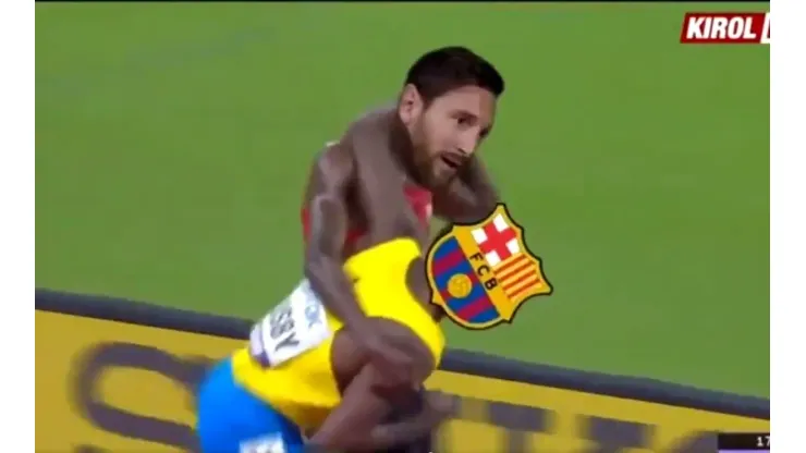 Explotó en Twitter: el video de Messi 'llevando' al Barcelona a la meta