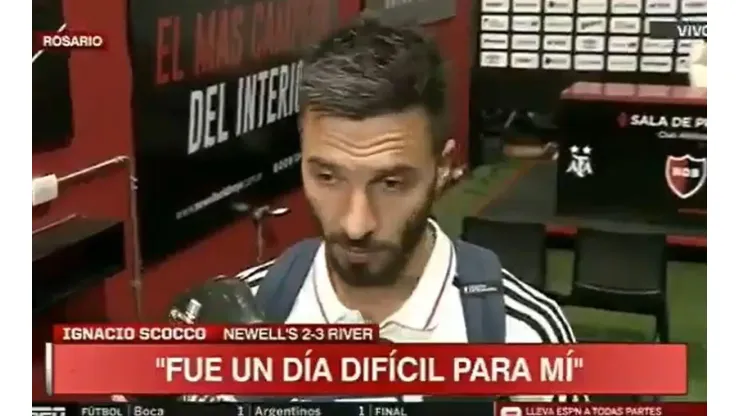 Scocco, sobre su gol a Newell's: "El que menos disfruté en mi carrera"