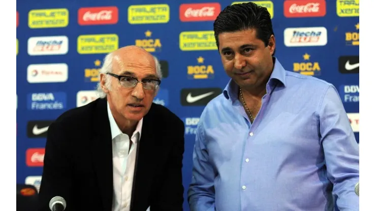 Foto de Carlos Bianchi junto a Daniel Angelici.
