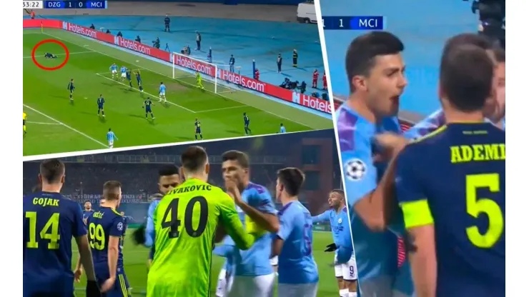 Estalló la polémica: el City de Guardiola metió un gol con un rival tirado en el piso