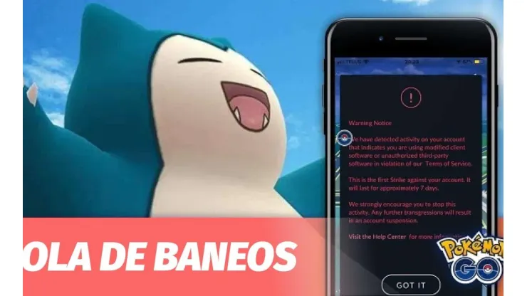 Nueva "ola de baneos" llegará a Pokémon GO