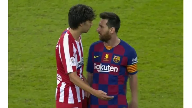 João Félix le pegó en la mano a Alba y Messi con Suárez lo fueron a buscar