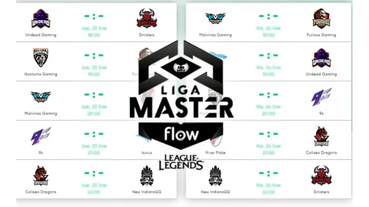 Fecha y Hora para el comienzo de la Liga Master Flow de League of Legends (Fecha 1 y 2)