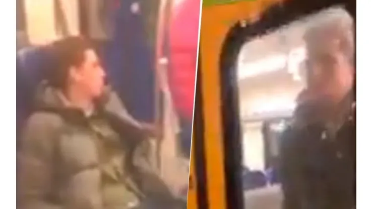 Video viral: aprovecharon que se quedó dormido y se bajaron del tren sin avisarle