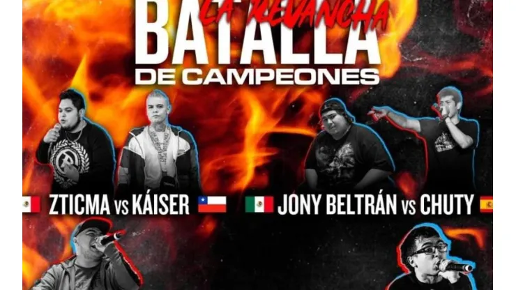 Afiche del cartel de Batallas de Campeones
