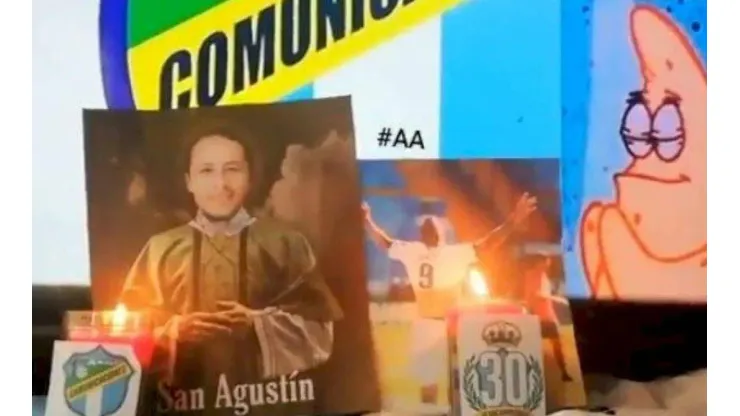 San Agustín, patrón del gol: ¡Aficionado le hizo un altar al Tin Herrera!