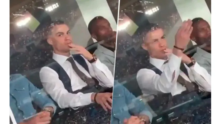 Lo estaban grabando y la reacción de Cristiano es todo lo que está bien