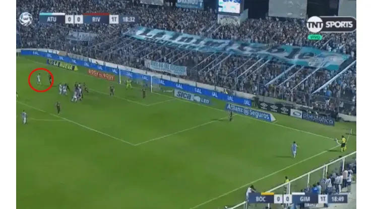 Foto del gol de Atlético Tucumán.
