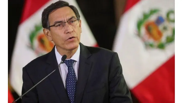 Vizcarra dio su típica conferencia del mediodía.
