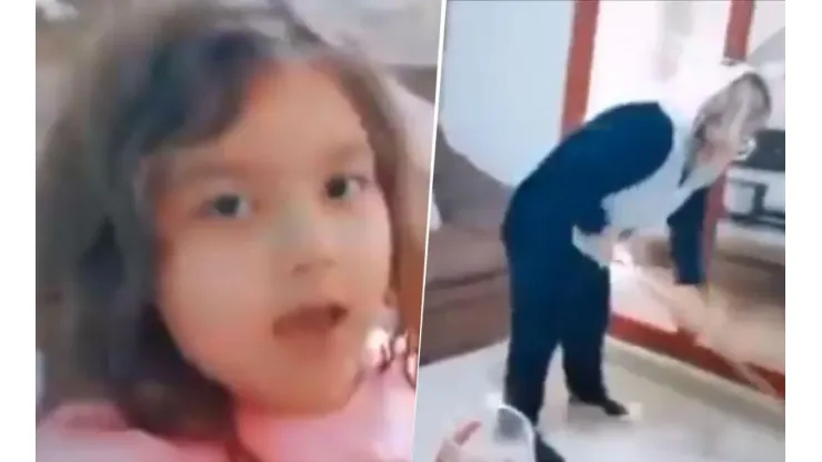 Video viral: esta nena grabó un Tik Tok diabólico mientras su mamá limpiaba la casa