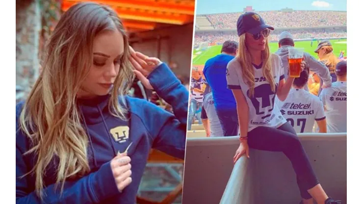 Vero Rodríguez no esconde su amor por Pumas.
