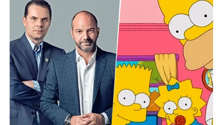 Christian Martinoli y Luis García fueron convertidos en personajes de Los Simpson.
