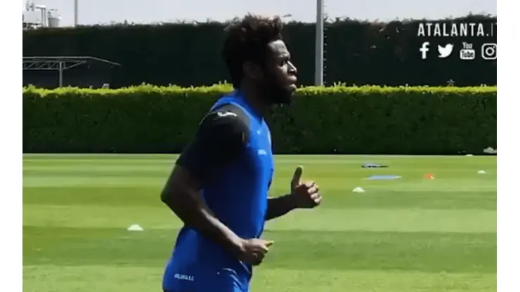 A full: así se entrena Duván Zapata, tras volver a prácticas con Atalanta