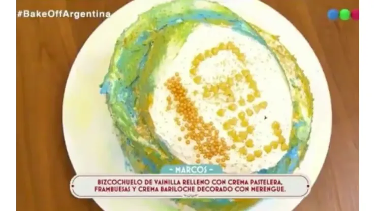 Hizo una torta dedicada a Boca y quedó eliminado de Bake Off