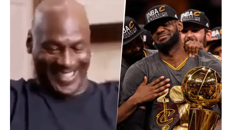 ¿Jordan riéndose de LeBron diciendo que es el G.O.A.T? El video del momento