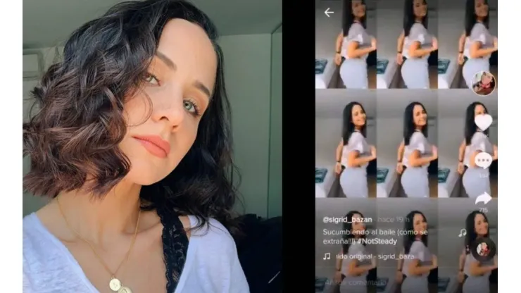 Sigrid Bazán es muy activa en TikTok.
