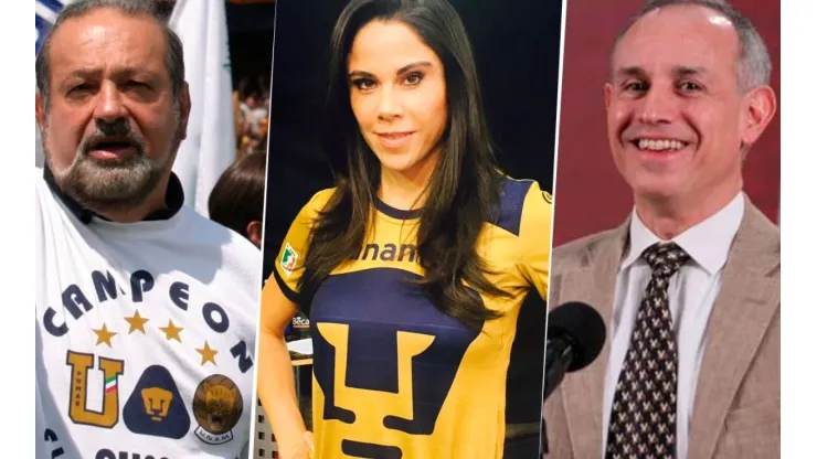 Carlos Slim, Paola Rojas y Hugo López Gatell son algunos de los aficionados más famosos de Pumas.
