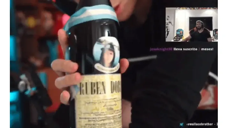 El Rubius le mostró un Fernet a Agüero y el Kun le enseñó cómo prepararlo