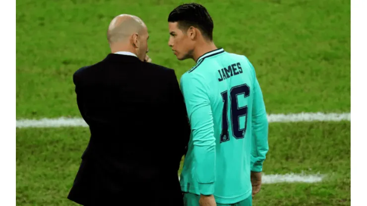 Zidane volvió a responderle a James: "Está diciendo la verdad, no me molesta"