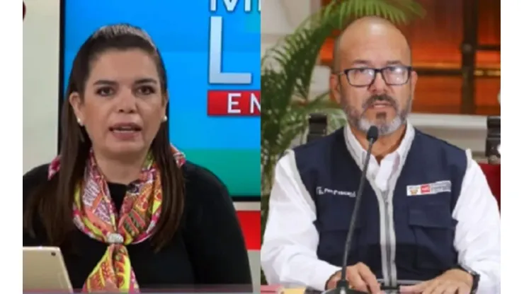 Milagros Leiva conduce su programa en Willax TV.
