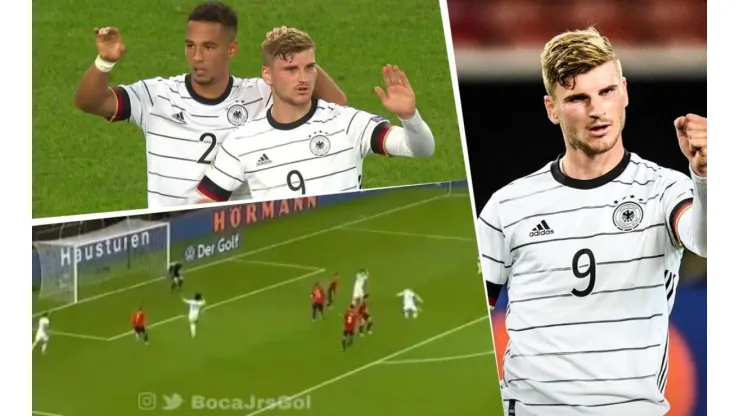 Dejó parado a De Gea: golazo de Werner para el 1 a 0 de Alemania