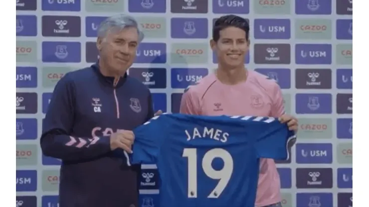 James Rodríguez dio su primera conferencia de prensa como jugador del Everton