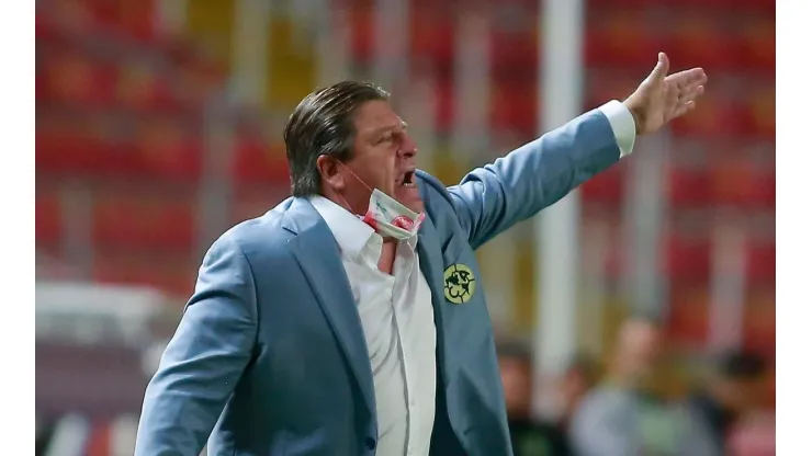 Miguel Herrera, siempre eufórico. Fuente: Jam Media
