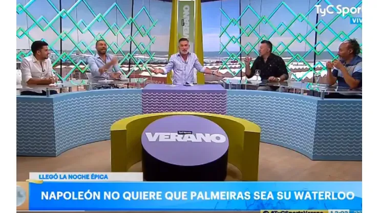 Foto del panel de TyC Sports.
