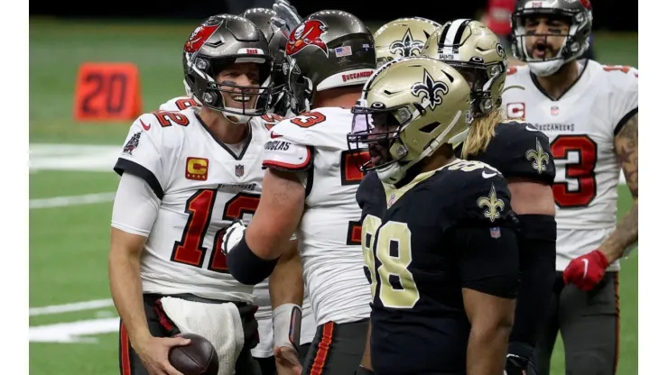 Tom Brady en Buccaneers vs Saints
