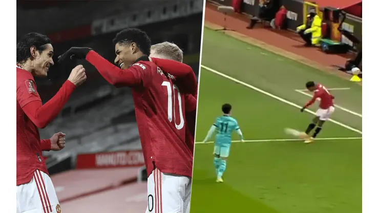 Video: el exquisito pase de Rashford para el gol de Manchester United