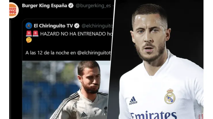 Solo le faltaba esto: Burger King se burló de Hazard en Twitter