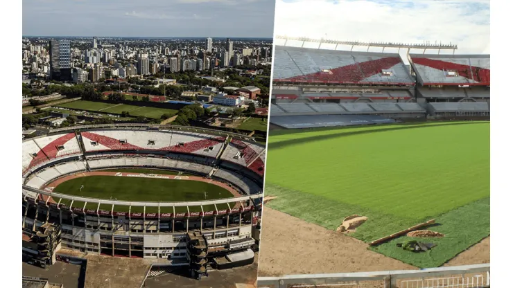 Un billar: River mostró el nuevo césped del Monumental y enamoró a los hinchas