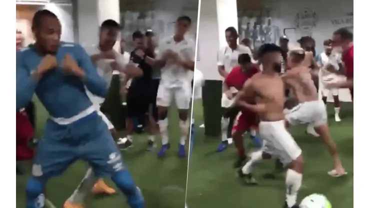 Video viral: los jugadores del Santos metieron el mejor festejo del año