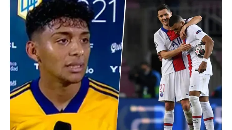 Medina, el pibe de Boca, contó que en el vestuario le dicen como a un jugador del PSG