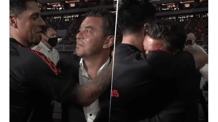 El video que volvió locos a los hinchas de River: Gallardo diciéndole "te amo" a Enzo Pérez