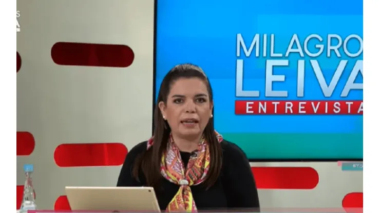 Milagros Leiva es conductora en Willax.
