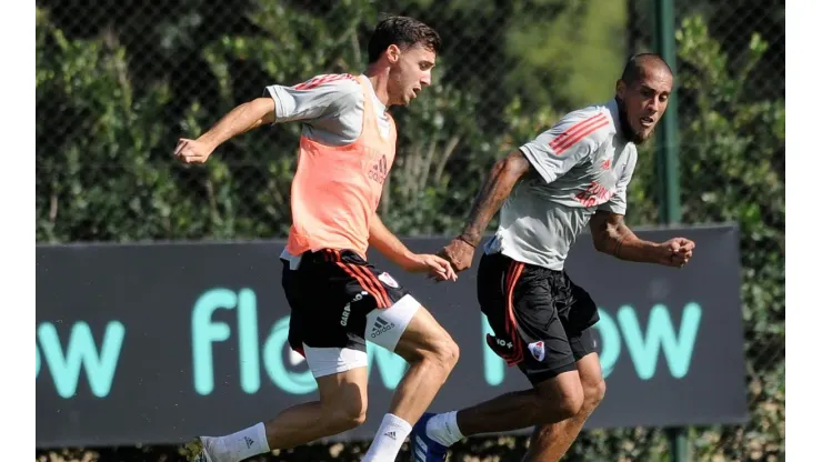 El XI que paró Gallardo en la práctica de River antes del Superclásico con Boca