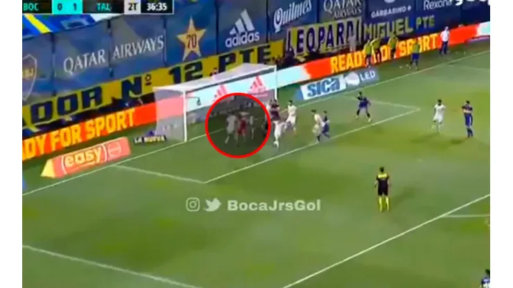 Boca no pateó al arco, pero igual lo empató gracias a un gol en contra de Santos