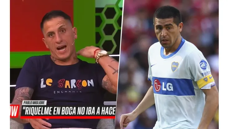 Migliore y su pelea con Riquelme: “Antes de andar jugando levantaba giles como vos"