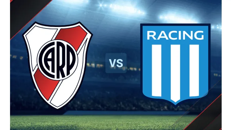 River vs. Racing por la Copa de la Liga Profesional.
