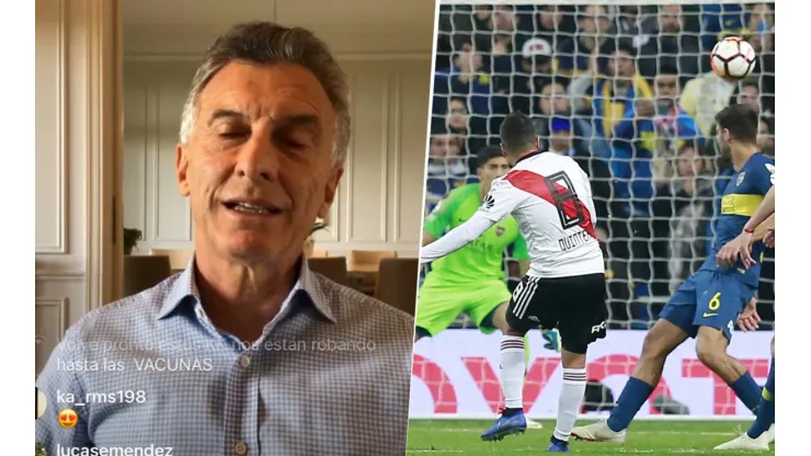 Macri dijo que no superó la final de Madrid pero tiró: "No iguala irse a la B, claro..."