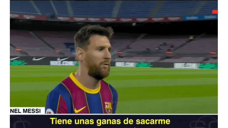 Messi se enojó con el árbitro y pegó un grito a la cámara: "Tiene unas ganas..."