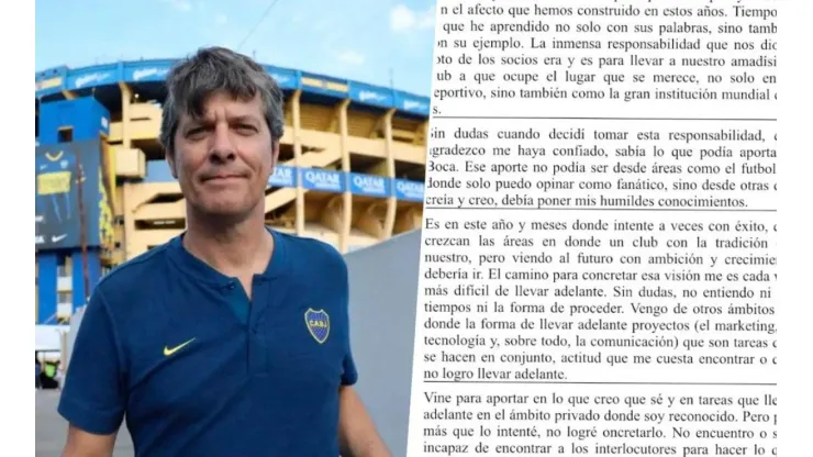 La carta con la que Pergolini se despidió de Boca: "Vine al club a hacer, y no pude"